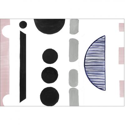 Brett Design BUTTONS COMBS Scaled Mural 