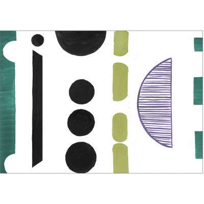 Brett Design BUTTONS COMBS Scaled Mural 