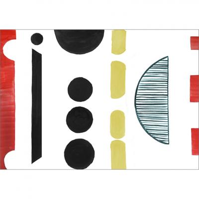 Brett Design BUTTONS COMBS Scaled Mural 