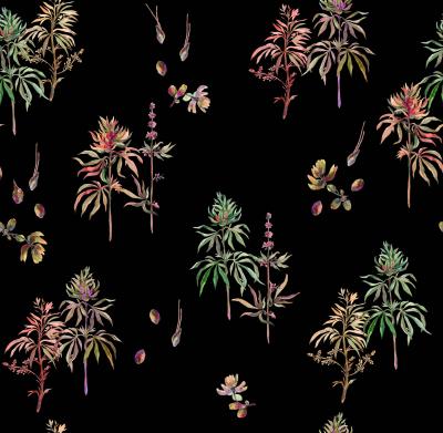 Brett Design Botanical Weed Psychadelic