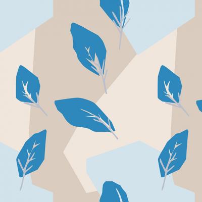 Brett Design HARLEQUIN LEAVES from the HANK COLLECTION