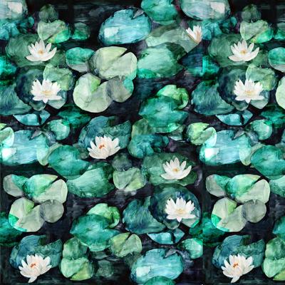 Brett Design LILY PADS WATERCOLOR