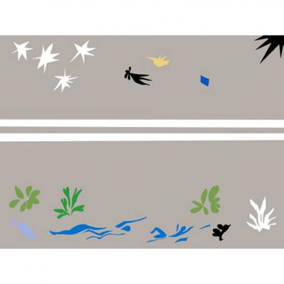 Brett Design NIGHT SWIM MURAL from the HANK COLLECTION