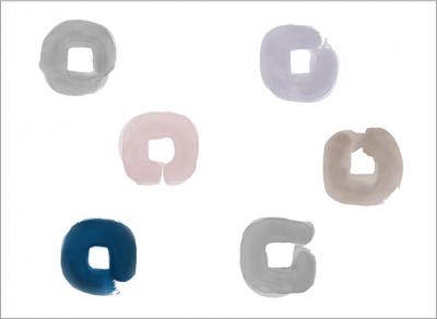 Brett Design SOFT SQUARES Scaled Mural 