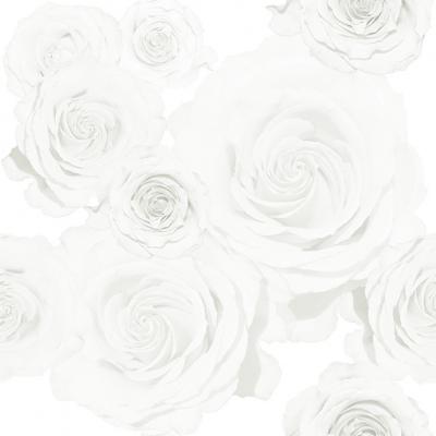 Brett Design WHITE ROSES