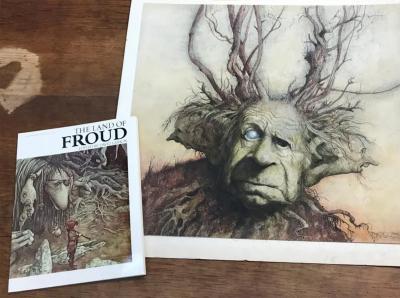 Brian Froud Three Headed Man Fantasy illustration