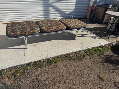 Brian Kane Midcentury 1970s Three Seat Sofa in Tubular Chrome Brian Kane for Metropolitan