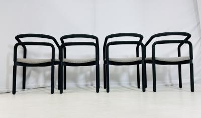 Brian Kane Set of 4 1980s Rubber Chairs by Brian Kane for Metropolitan Furniture