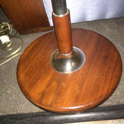 Bridge Floor Lamp with Mica shade in the style of Deskey or Rhode