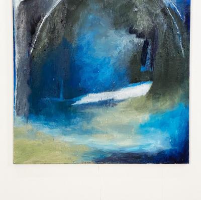 Bridge in Blue American Circa 1950