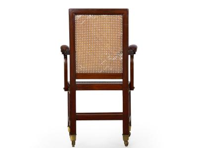British Campaign Mahogany Knock Down Antique Armchair Johnstone Jeanes