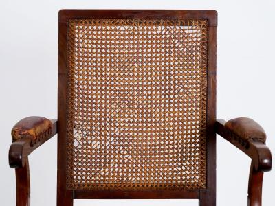 British Campaign Mahogany Knock Down Antique Armchair Johnstone Jeanes