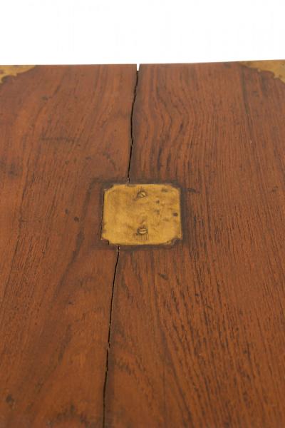 British Colonial Teak and Brass Hinged Top Box