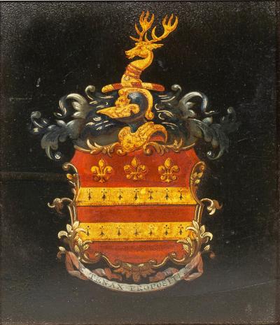 British Painted Coat Of Arms