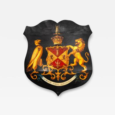 British Shield Form Coat Of Arms Of Benjamin Disraeli Nothing is Difficult 