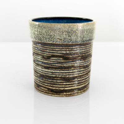 Britt Louise Sundell BRITT LOUISE SUNDELL LARGE CYLINDER VASE Scandinavian Modern Gustavsberg