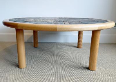 Britt Sallingboe BRITT SALLINGBOE DANISH OAK TILE COFFEE TABLE