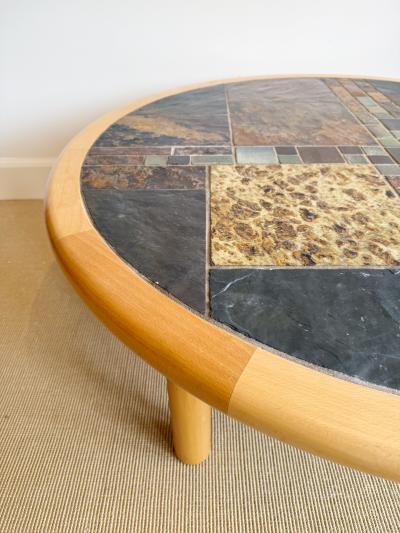 Britt Sallingboe BRITT SALLINGBOE DANISH OAK TILE COFFEE TABLE