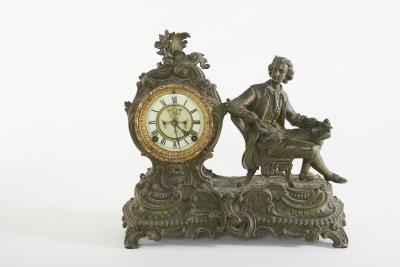 Bronze Ansonia The Composer Figural Mantel Clock