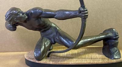 Bronze Archer by Salvator Riolo 1905 1955 