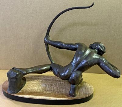 Bronze Archer by Salvator Riolo 1905 1955 