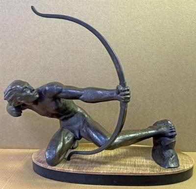 Bronze Archer by Salvator Riolo 1905 1955 