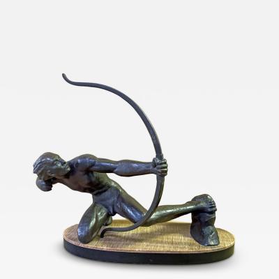 Bronze Archer by Salvator Riolo 1905 1955 