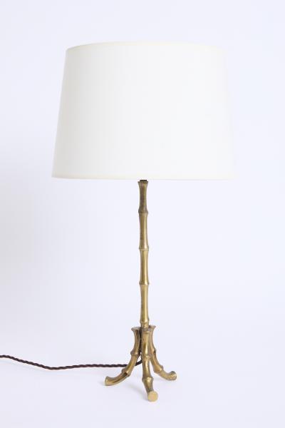Bronze Bamboo Table Lamp