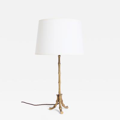 Bronze Bamboo Table Lamp