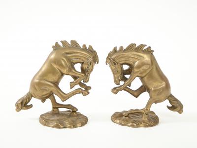 Bronze Bucking Broncos Figures Bookends