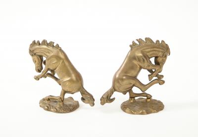 Bronze Bucking Broncos Figures Bookends