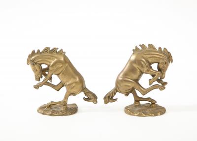 Bronze Bucking Broncos Figures Bookends