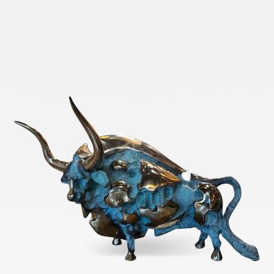 Bronze Bull Sculpture by Janez Boljka 1960s