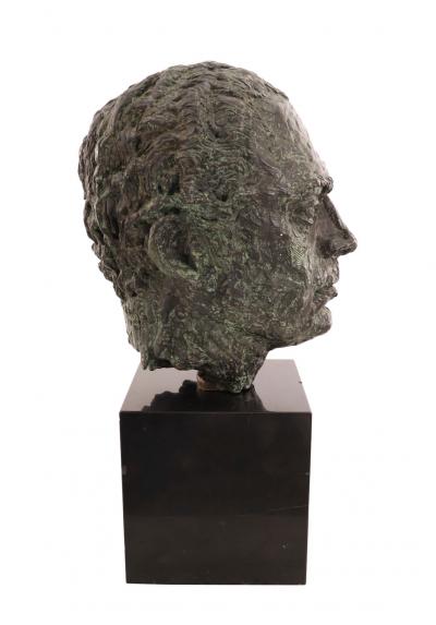 Bronze Bust of a Mans Head