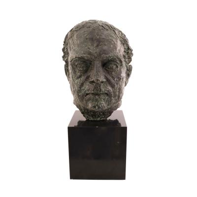 Bronze Bust of a Mans Head
