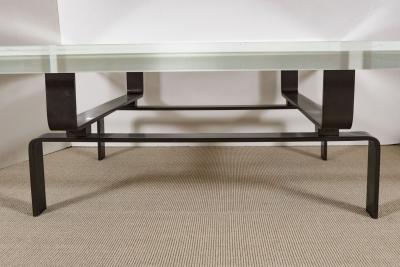 Bronze Cocktail Table with Lucite Top by Appel Modern