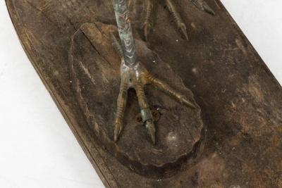 Bronze Crane Figure circa 1800
