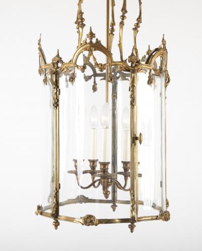 Bronze Five Sided Neo Classic Form Lantern