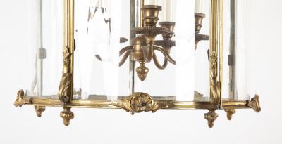 Bronze Five Sided Neo Classic Form Lantern