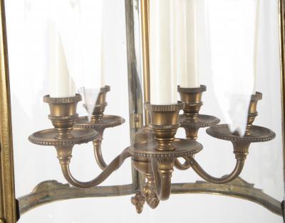 Bronze Five Sided Neo Classic Form Lantern