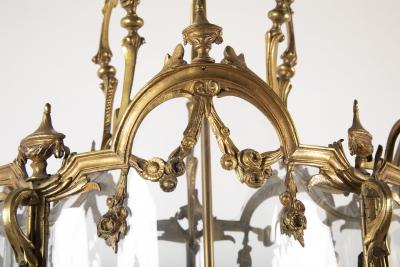 Bronze Five Sided Neo Classic Form Lantern
