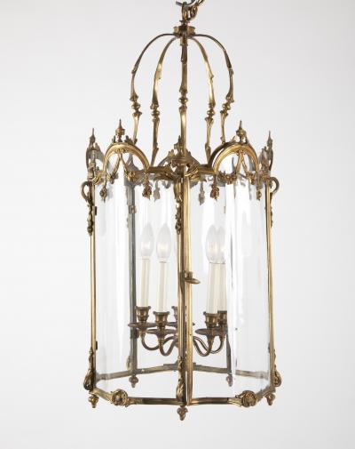 Bronze Five Sided Neo Classic Form Lantern