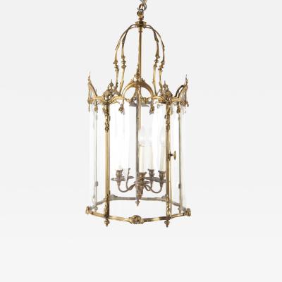 Bronze Five Sided Neo Classic Form Lantern