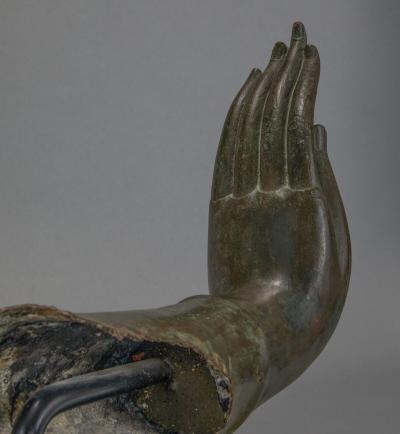 Bronze Fragment of Buddha s Left Hand Forearm