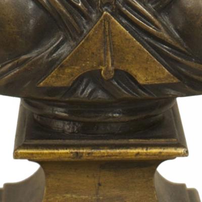 Bronze Grecian Woman Bust