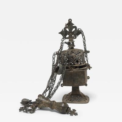 Bronze Hanging Coptic Censer