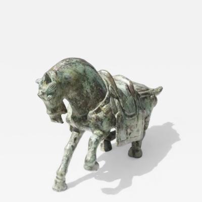 Bronze Horse Statue Vintage Asian Horse Statue