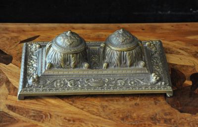 Bronze Inkwell Early 20th Century