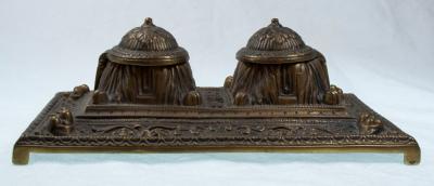 Bronze Inkwell Early 20th Century
