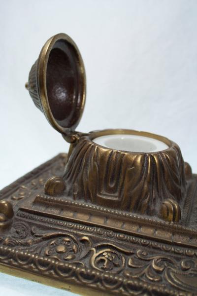 Bronze Inkwell Early 20th Century